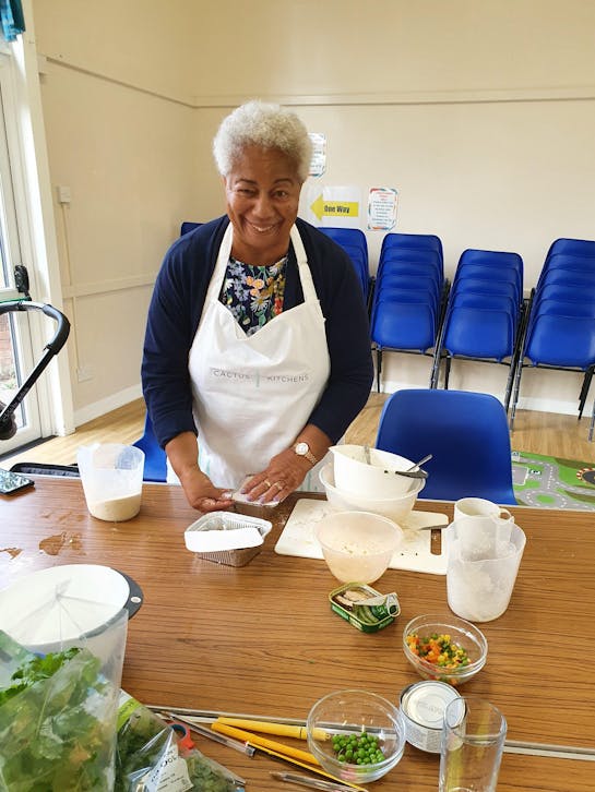 Taking home what we've cooked!